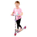 Miniatyrbild 6 av 7: Sparkcykel med Lysande Däck / Enhörning - Scooter för Barn Rosa