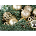 Miniatyrbillede 2 af 10: 100-Pak Julekugler + Stjerne – Juledekoration Gold