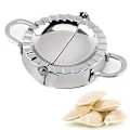 Miniatyrbillede 1 af 2: Dumplingsform / Form til Dumplings - Rustfrit stål Silver