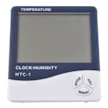 Miniatyrbillede 2 af 6: Termometer og Fugtighedsmåler - Digital - Alarm – Ur