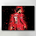 Miniatyrbillede 1 af 4: Lærredsbillede / Lærredstryk - Salah - Liverpool - 40x30 cm - Lærred Multicolor