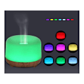Miniatyrbilde 7 av 9: Luftfukter / Duftspreder - Aromalampe med RGB-belysning