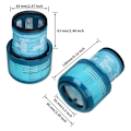 Miniatyrbillede 10 af 10: 2-Pak - Filter til Dyson V10/V11/V15 – Efterfilter Blue V15 (HEPA+)