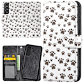 Miniatyrbild 1 av 2: Samsung Galaxy S21 Plus - Plånboksfodral/Skal Paw Pattern multifärg