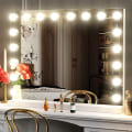 Miniatyrbilde 1 av 8: Sminkespeil LED / Hollywoodspeil - 80x60cm White