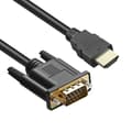 1.8m HDMI til VGA Kabel - Adapter Black