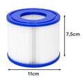 Pikkukuva 2 / 5: Spafilter för INTEX PureSpa / Jacuzzi Filter/ Patronfilter - 6 st