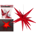 Miniatyrbilde 1 av 5: Julestjerne / Trådløs LED-lampe – Juledekorasjon Red