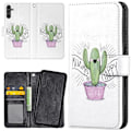 Pikkukuva 1 / 2: Samsung Galaxy S25 Plus - Lompakkokotelo/Kuoret Happy Cactus