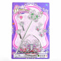 Miniatyrbilde 1 av 2: Prinsessekrone Sett for Barn / Tiara / Diadem - 7 deler Multicolor
