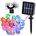 Miniatyrbild 1 av 10: LED Girlang - Solcell MultiColor 40 LED