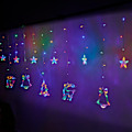 Miniatyrbillede 2 af 8: LED-rengardinlampor 2,5m 138 LED flerfärgade