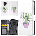 Pikkukuva 1 / 2: Samsung Galaxy S9 - Lompakkokotelo/Kuoret Happy Cactus