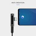 Miniatyrbilde 3 av 4: USB-C Hodetelefonadapter / Splitter - Lad & Lytt - AUX Adapter Silver
