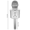Miniatyrbillede 7 af 9: Karaokemikrofon med Højtaler / Karaoke med Mikrofon – Bluetooth Silver