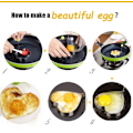 Miniatyrbild 9 av 9: 2-Pack - Äggform / Form till Ägg Silver Blomma