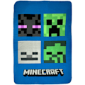 Miniatyrbillede 2 af 4: Bäddset med Minecraft Steve och Alex samt polarbäddtäcke