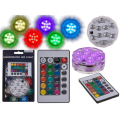 Miniatyrbillede 4 af 4: Undervandslampe / Poolbelysning - Lille LED-lampe med RGB Multicolor