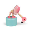 Miniatyrbild 2 av 5: Träleksak Flamingo - Bobble Rosa