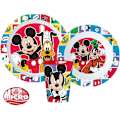 Miniatyrbillede 2 af 2: Mickey Mouse Better Together middagset från Disney, mikrosäker plast, inklusive 260 ml kopp