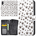 Miniatyrbild 1 av 2: iPhone X/XS - Plånboksfodral/Skal Paw Pattern