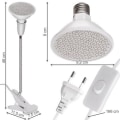 Miniatyrbild 9 av 9: Växtlampa med Klämma - Växtbelysning - Lampa För Växter Vit