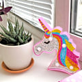 Pikkukuva 5 / 6: Diamond Painting Lamppu Lapsille LED – Unicorn Multicolor