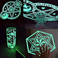 Miniatyrbild 2 av 6: Självlysande Tejp / Glow in the Dark - 2 cm x 3 meter Grön