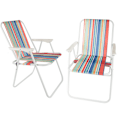Miniatyrbilde 6 av 10: Strandstol / Solstol - Stol till Strand - Hopfällbar Multicolor