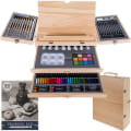 Miniatyrbilde 1 av 5: Kunstnersett med Stativ-83-deler-Oljemaling, Vann- & Akrylmaling Multicolor