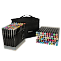 Miniatyrbild 9 av 11: 120-Pack Tuschpennor med Fodral - Färgpennor Dubbelsidiga Pennor