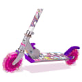 Miniatyrbild 3 av 7: Sparkcykel med Lysande Däck / Enhörning - Scooter för Barn Rosa