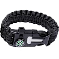 Pikkukuva 4 / 10: Paracord Selviytymisranneke Tuluksilla ym. Black