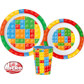 Pikkukuva 2 / 2: Mikroplastset med Lego-mönstrad matuppsättning