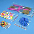 Miniatyrbillede 2 af 4: 100-Pak - 7x10cm Ziplock / Lynlåsposer Skrivefelt / Zip Lock Transparent