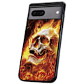 Miniatyrbild 1 av 2: Google Pixel 7 - Skal/Mobilskal Burning Skull