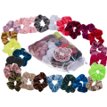 Miniatyrbillede 1 af 8: 4-Pak - Scrunchie – Hårbånd Multicolor