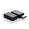 USB-C till USB 3.0-adapter kompatibel med MacBook - 2-pack Svart