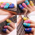 Miniatyrbillede 5 af 5: 5-Pak - Guitar Fingerskøddere - Beskytter Fingre Transparent Medium
