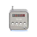 Miniatyrbilde 4 av 7: Uppladdningsbar bärbar radio med Bluetooth LCD-högtalare TD-V26