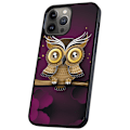 Miniatyrbillede 1 af 2: iPhone 16 Pro Max - Cover/Mobilcover Lysbrun Ugle