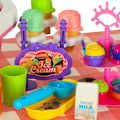 Miniatyrbilde 10 av 11: Picknickkorg desserter glassbar leksaksmat