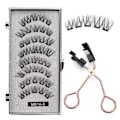 Miniatyrbillede 1 af 3: Magnetiske Øjenvipper med Vippetang / Løsvipper Vipper Black