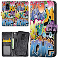 Pikkukuva 1 / 2: Xiaomi Redmi Note 9 - Lompakkokotelo/Kuoret Graffiti