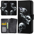 Miniatyrbilde 1 av 2: Huawei P40 - Lommebok Deksel Skulls