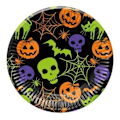 Pikkukuva 1 / 2: Halloween Happy papperstallrikar 8 st 23 cm FSC