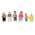 Miniatyrbillede 6 af 6: Dockor dockor till dockhusfamiljen 6 st.