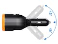 Pikkukuva 3 / 8: Cigarettuttag Splitter 12-24v - USB-C
