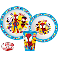 Miniatyrbillede 1 af 3: Spiderman middagset i mikroplast, med 260 ml kopp