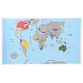 Miniatyrbild 3 av 4: Skrapkarta Världskarta / Scratch Map - 88x52cm